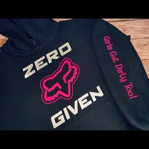 Zero fox given hoodie, girls get dirty too!